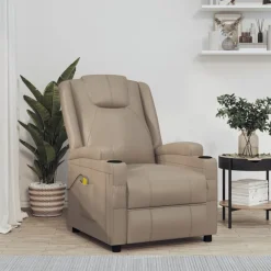Fauteuils Et Chaises-vidaXL Fauteuil de massage Similicuir Cappuccino