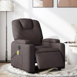 vidaXL Fauteuil de massage inclinable électrique Tissu