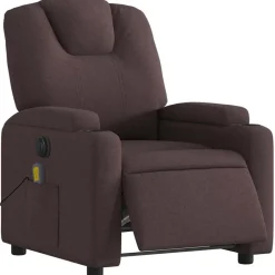 vidaXL Fauteuil de massage inclinable électrique Tissu