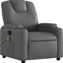 Fauteuils Et Chaises-vidaXL Fauteuil de massage inclinable similicuir Gris