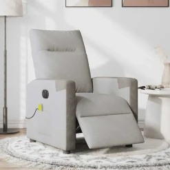 vidaXL Fauteuil de massage inclinable électrique tissu
