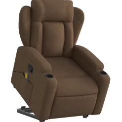 vidaXL Fauteuil de massage inclinable Tissu