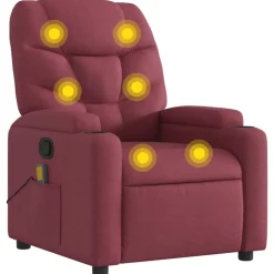 vidaXL Fauteuil de massage inclinable Tissu