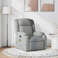 vidaXL Fauteuil de massage inclinable Tissu