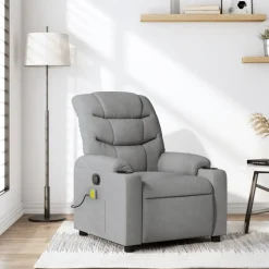 vidaXL Fauteuil de massage inclinable Tissu
