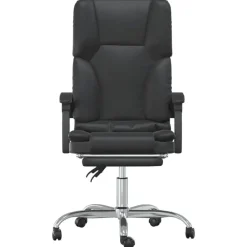 Meubles De Bureau-vidaXL Fauteuil de massage inclinable de bureau Similicuir Noir