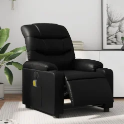 vidaXL Fauteuil de massage inclinable électrique similicuir