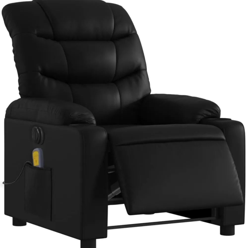 vidaXL Fauteuil de massage inclinable électrique similicuir