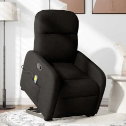 Fauteuils Et Chaises-vidaXL Fauteuil de massage inclinable Tissu Noir