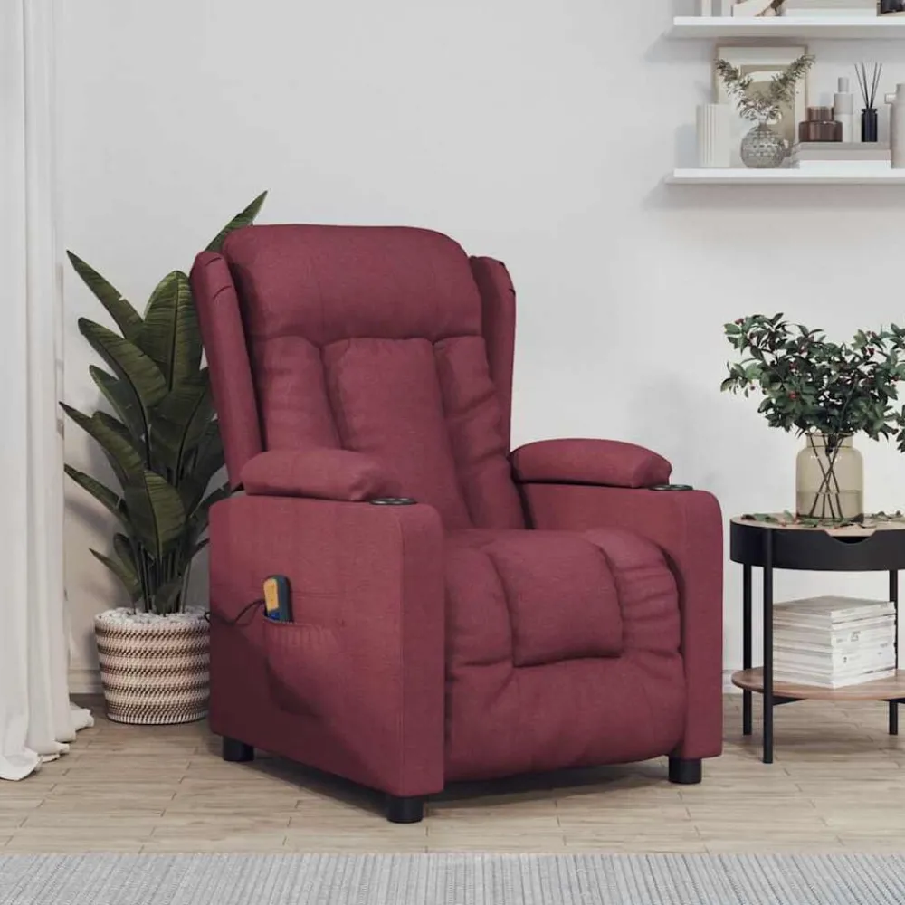 vidaXL Fauteuil de massage Tissu