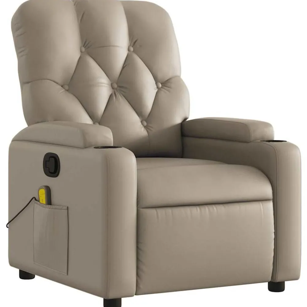 vidaXL Fauteuil de massage inclinable Similicuir