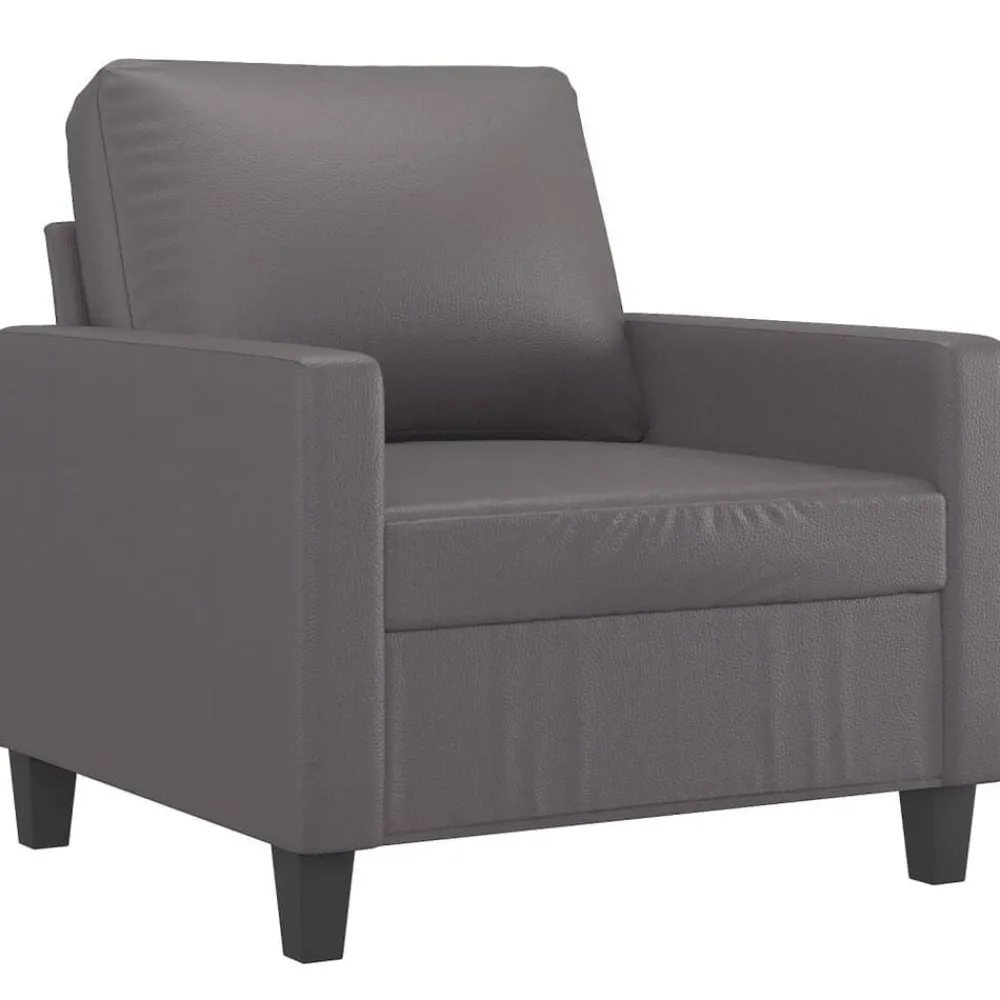 vidaXL Fauteuil 60 cm Similicuir