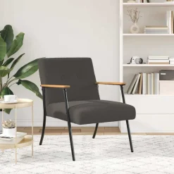 vidaXL fauteuil Tissu ressemblant à de la laine bouclée