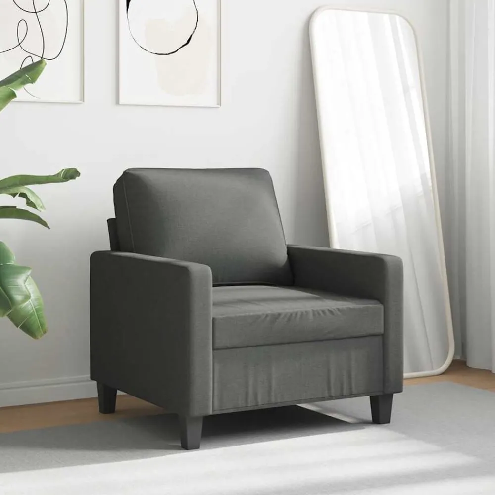 vidaXL Fauteuil 60 cm Tissu