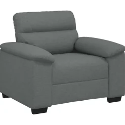 Canapés-vidaXL Fauteuil 100x81x84 cm tissu Gris foncé