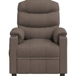 Fauteuils Et Chaises-vidaXL Fauteuil inclinable Taupe Tissu
