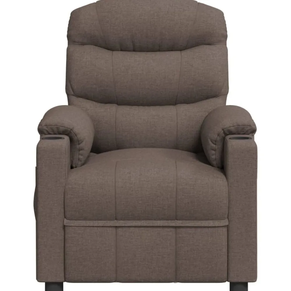 Fauteuils Et Chaises-vidaXL Fauteuil inclinable Taupe Tissu