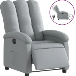vidaXL Fauteuil inclinable électrique Tissu