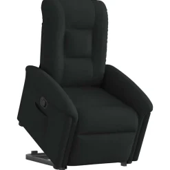 Fauteuils Et Chaises-vidaXL Fauteuil inclinable tissu Noir