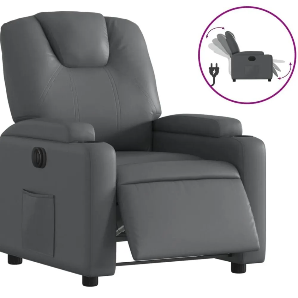 vidaXL Fauteuil inclinable électrique Similicuir