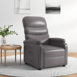 Fauteuils Et Chaises-vidaXL Fauteuil inclinable Similicuir Gris