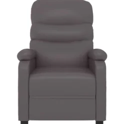 Fauteuils Et Chaises-vidaXL Fauteuil inclinable Similicuir Gris