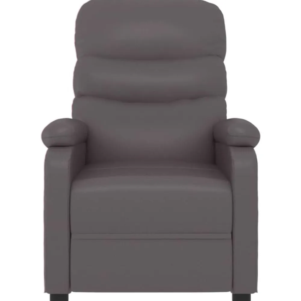 Fauteuils Et Chaises-vidaXL Fauteuil inclinable Similicuir Gris