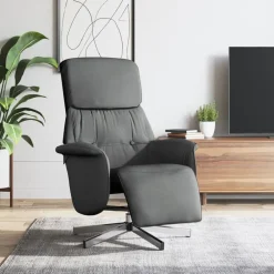 vidaXL Fauteuil inclinable avec repose-pieds tissu