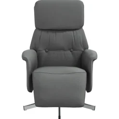 vidaXL Fauteuil inclinable avec repose-pieds tissu