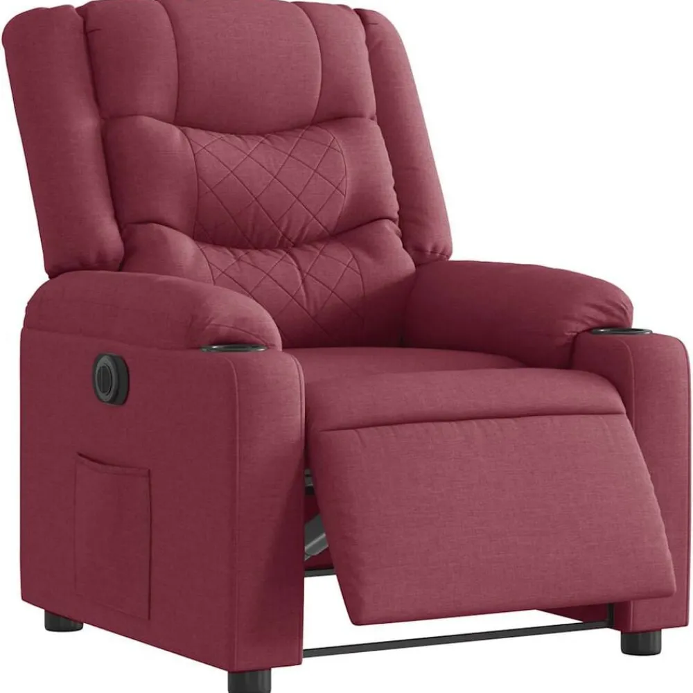 vidaXL Fauteuil inclinable électrique Tissu