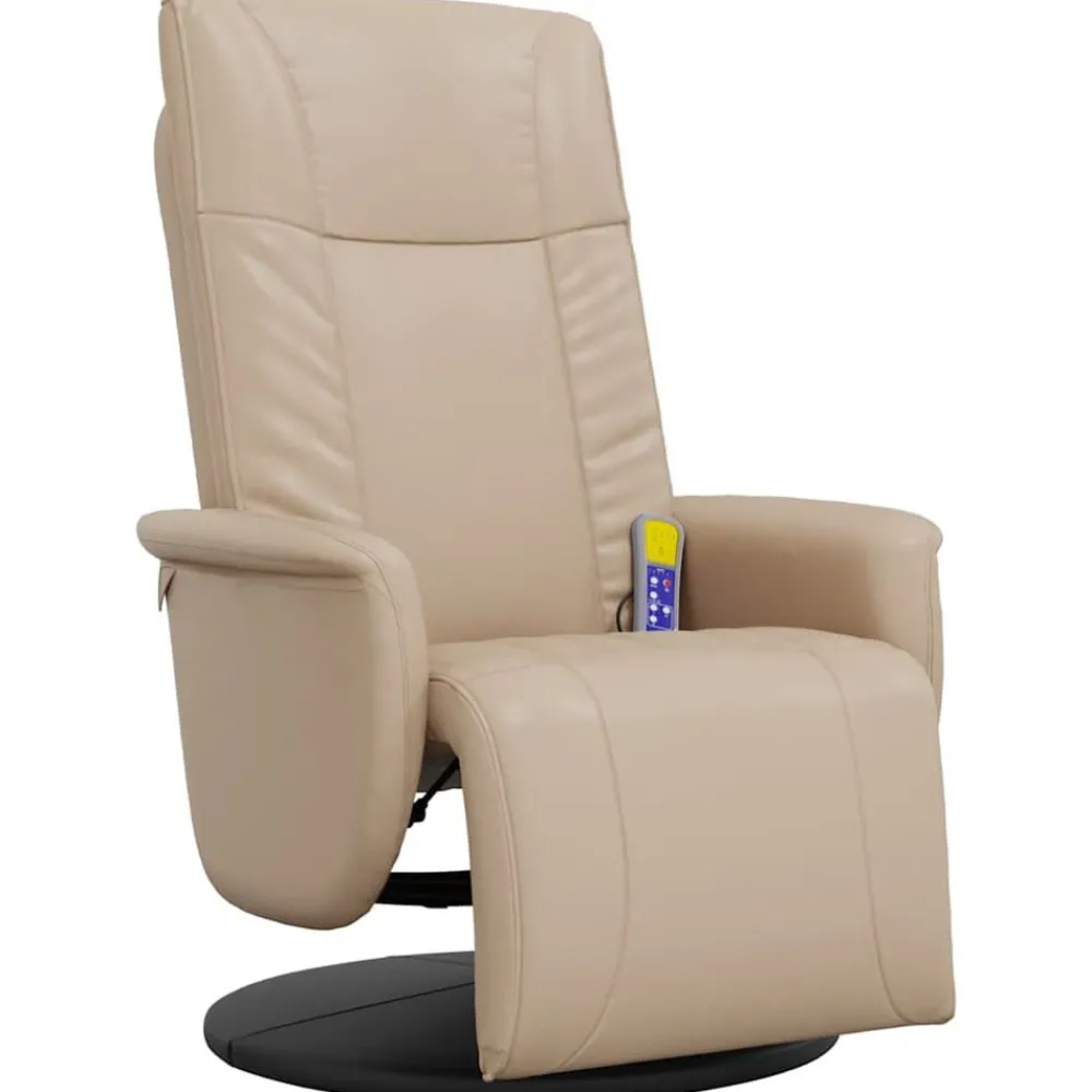 vidaXL Fauteuil inclinable de massage repose-pieds