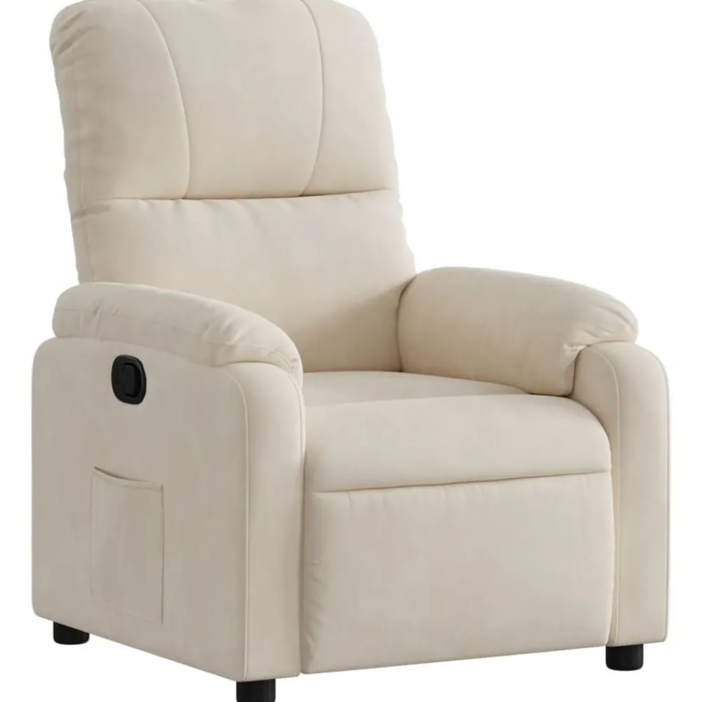 vidaXL Fauteuil inclinable tissu microfibre
