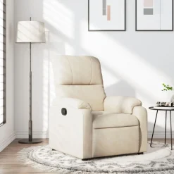 vidaXL Fauteuil inclinable tissu microfibre