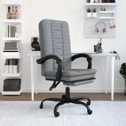 vidaXL Fauteuil inclinable de bureau Tissu