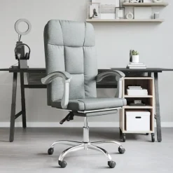 vidaXL Fauteuil inclinable de bureau Tissu