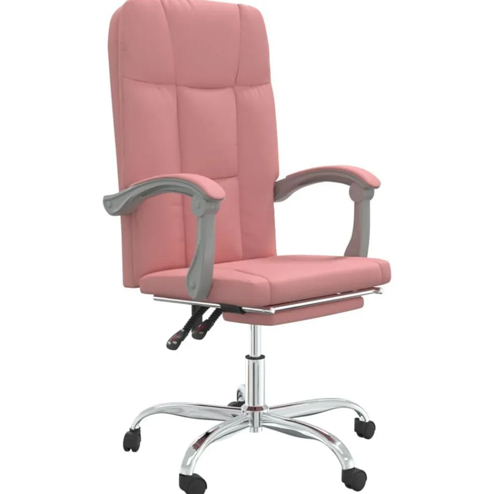 Meubles De Bureau-vidaXL Fauteuil inclinable de bureau Similicuir Rose