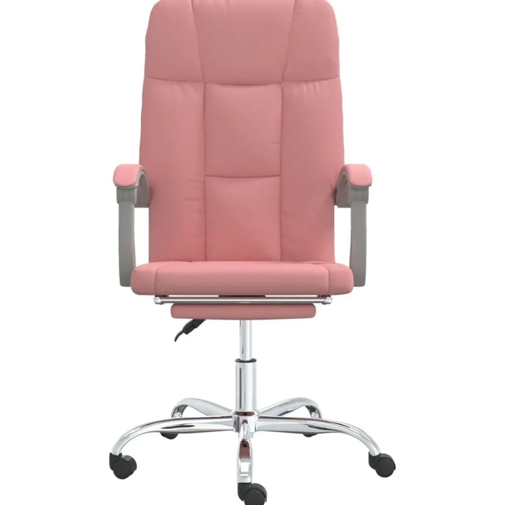 Meubles De Bureau-vidaXL Fauteuil inclinable de bureau Similicuir Rose
