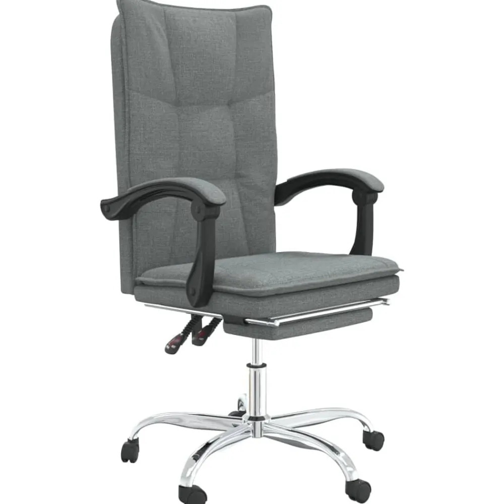 vidaXL Fauteuil inclinable de bureau Tissu