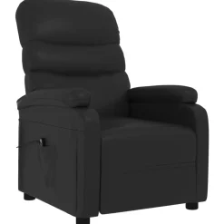 Fauteuils Et Chaises-vidaXL Fauteuil inclinable électrique Similicuir Noir