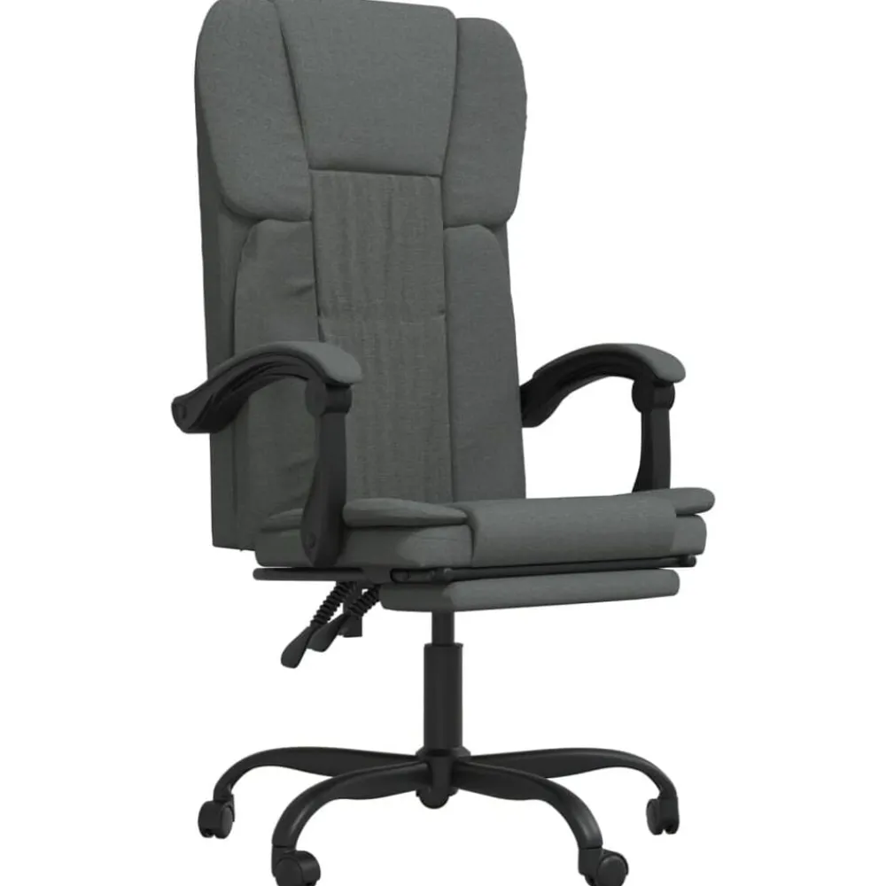 vidaXL Fauteuil inclinable de bureau Tissu