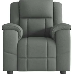 Fauteuils Et Chaises-vidaXL Fauteuil inclinable Tissu Gris foncé