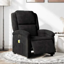 vidaXL Fauteuil inclinable de massage électrique velours
