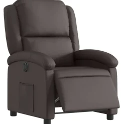 vidaXL Fauteuil inclinable électrique cuir véritable