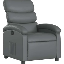 Fauteuils Et Chaises-vidaXL Fauteuil inclinable Similicuir Gris