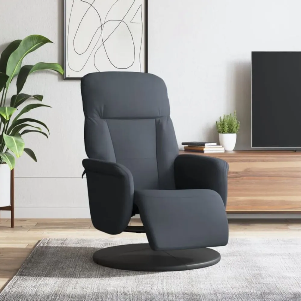vidaXL Fauteuil inclinable avec repose-pied velours