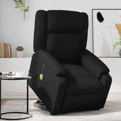 Fauteuils Et Chaises-vidaXL Fauteuil inclinable de massage électrique similicuir Noir