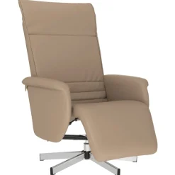 Fauteuils Et Chaises-vidaXL Fauteuil inclinable avec repose-pieds similicuir Cappuccino