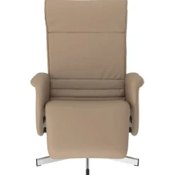 Fauteuils Et Chaises-vidaXL Fauteuil inclinable avec repose-pieds similicuir Cappuccino