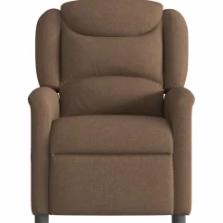 Fauteuils Et Chaises-vidaXL Fauteuil inclinable Tissu Marron