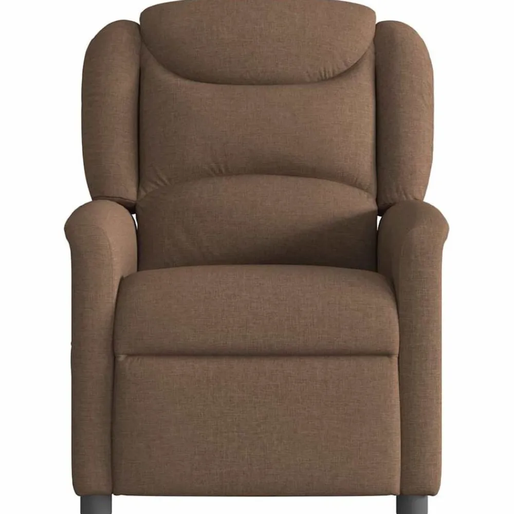 Fauteuils Et Chaises-vidaXL Fauteuil inclinable Tissu Marron